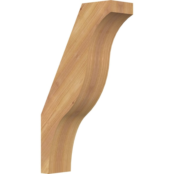 Ekena Millwork 3 1/2"W x 10"D x 18"H Funston Smooth Knee Brace, Western Red Cedar BRC04X10X18FST00SWR - main
